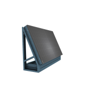 Solarzaun| freistehend horizontal/65 Grad/Anthrazit/Weiß/1 Stück/ohne PV Modul