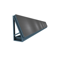 Solarzaun| freistehend horizontal/65 Grad/Verzinkt/6 Stück/ohne PV Modul