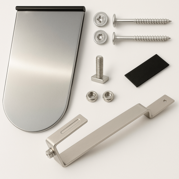 SET für Biberschwanz 180x380mm [Dachhaken + Blechziegel + Schrauben ]