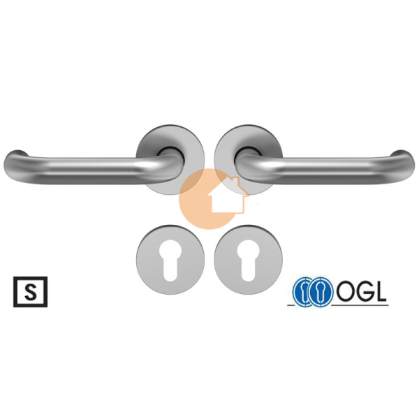 Drückergarnitur Drücker Drücker Profilzylinder Aluminium D110 S OGL