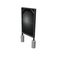 Solarzaun zum einbetonieren - 99% UPCYCLING