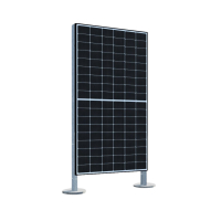 Solarzaun zum Einbetonieren – stabiler PV-Zaun zur Stromgewinnung | verzinktes Stahlgestell
