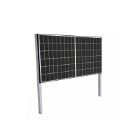 Solarzaun zum Einbetonieren – stabiler PV-Zaun zur Stromgewinnung | verzinktes Stahlgestell