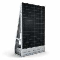 Solarzaun freistehend – PV-Zaun aus verzinktem Stahl ohne Einbetonieren