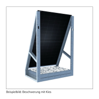 Solarzaun freistehend – PV-Zaun aus verzinktem Stahl ohne Einbetonieren