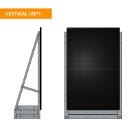 Solarzaun freistehend – PV-Zaun aus verzinktem Stahl ohne Einbetonieren