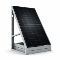 Solarzaun freistehend – PV-Zaun aus verzinktem Stahl ohne Einbetonieren