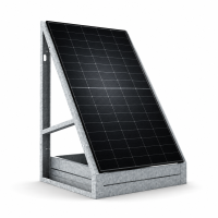 Solarzaun freistehend – PV-Zaun aus verzinktem Stahl ohne Einbetonieren