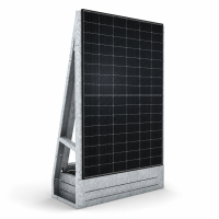 Solarzaun freistehend – PV-Zaun aus verzinktem Stahl ohne Einbetonieren