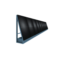 Solarzaun vertikal, freistehend - 99% UPCYCLING