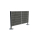 Aktion! Solarzaun horizontal einbetoniert - 99% UPCYCLING (Größe M)
