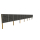 Aktion! Solarzaun horizontal einbetoniert - 99% UPCYCLING Holzdekor