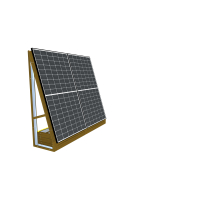 Balkonkraftwerk/Gartenkraftwerk Komplettset Q Cells Solarmodul 390 Wp + Wechselrichter - 73° Neigung