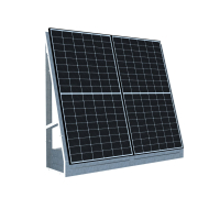 Gartenkraftwerk 2x Q.Tron Classic 440Wp + Solax X1 Micro 800W Wechselrichter - 73° Neigung