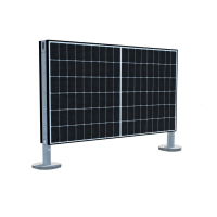 Gartenkraftwerk 2x Q.Tron Classic 440Wp +Solax X1 Micro 800W Wechselrichter -Aufständerung