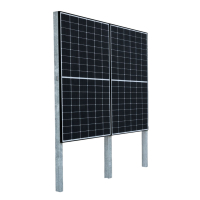 Gartenkraftwerk 2x Q.Tron Classic 440Wp +Solax X1 Micro 800W Wechselrichter -Aufständerung