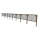 Aktion! Solarzaun horizontal einbetoniert inkl. Q-Cells Solarmodul - 99% UPCYCLING