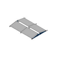 Komplettset Ost-West inkl. Q-Cells Solarmodul & Unterkonstruktion