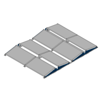 Komplettset Ost-West inkl. Q-Cells Solarmodul & Unterkonstruktion