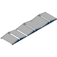 Komplettset Ost-West inkl. Q-Cells Solarmodul & Unterkonstruktion 6 Module Nebeneinander