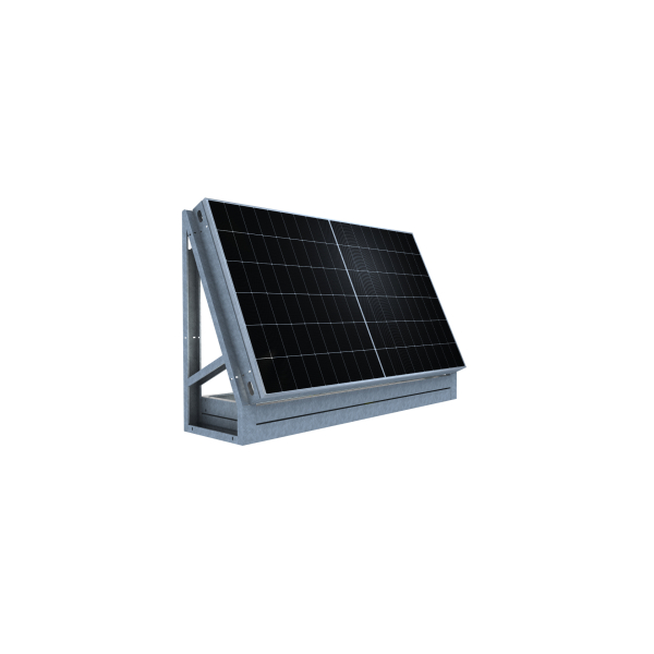 Solarzaun horizontal für XL Modul, freistehend - 99% UPCYCLING