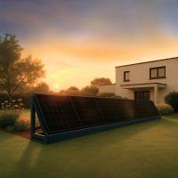 Solarzaun horizontal für XL Modul, freistehend - 99%...