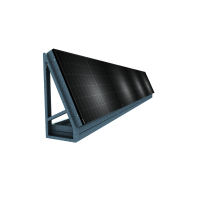 Solarzaun horizontal für XL Modul, freistehend - 99% UPCYCLING