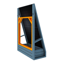 Rückwand für Solarzaun 65° vertikal - M