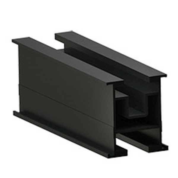 Q.MOUNT Modultragprofil 45 - 3600 mm Alu | schwarz - für erhöhte Schneelast