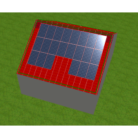 Q.HOME+ PV-Komplettpaket 8,8  kWp – 8 kW Hybridwechselrichter, 6 kWh Speicher & Dachmontage-Set - Flachdach Süd