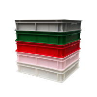 Multicolor-Mix Eurobox gelocht mit Drainage – stapelbare Kunststoffkiste für Lager & Transport