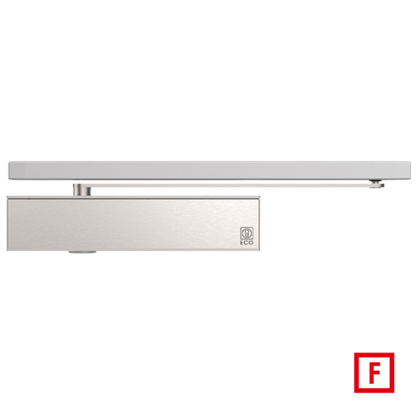 ECO Schulte Newton TS-61 Türschließer mit Gleitschiene – EN 3–6 | Komplett-Set mit Gleitschiene inkl. Montageplatte