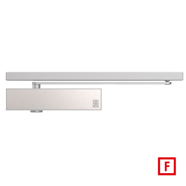 ECO Schulte Newton TS-31 Türschließer mit Gleitschiene – EN 1-3 | Komplett-Set mit Gleitschiene inkl. Montageplatte