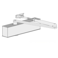 Türschließer mit Gelenkarm ECO Schulte Newton TS-50 – EN 2–6 | Komplett-Set inkl. Montageplatte