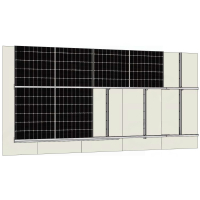 Montageset für horizontale Modulmontage an Fassaden