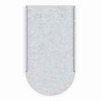 Metalldachplatte für Biberschwanz 180 x 340 | Anthrazit RAL7021