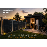 Autarker Solarzaun mit Speicher – unabhängige...