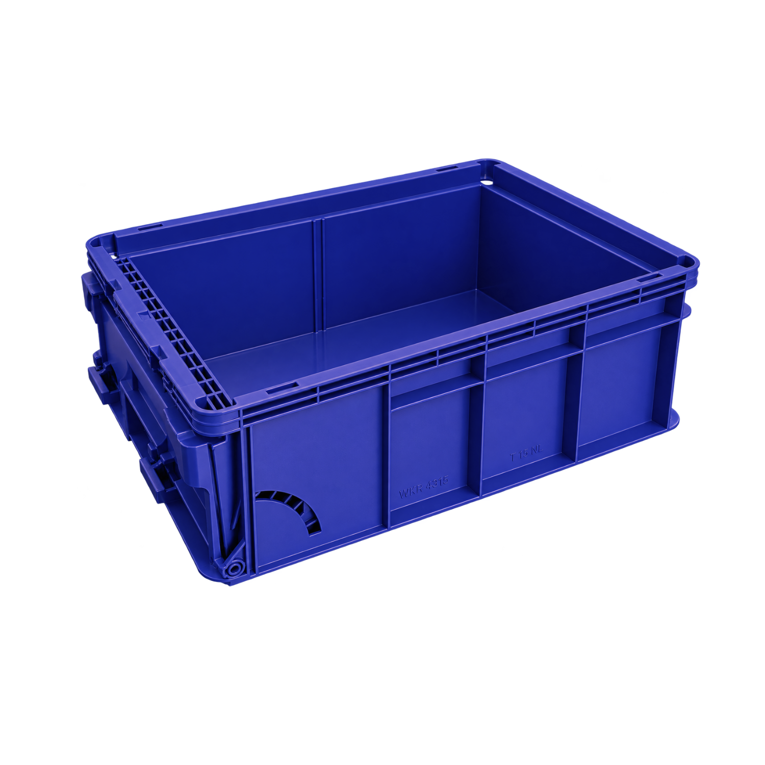 Robuste Kunststoff-Stapelbox mit Entnahmeklappe (40 x 30 x 14,7 cm), , 11,99 €