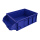Robuste Kunststoff-Stapelbox mit Entnahmeklappe (40 x 30 x 14,7 cm) blau