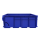 Robuste Kunststoff-Stapelbox mit Entnahmeklappe (40 x 30 x 14,7 cm) blau