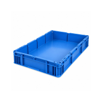 Eurobox 600 × 400 × 120 mm blau – robuste, stapelbare Kunststoffkiste für Lager, Industrie & Transport