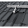 Universalziegel / Ziegelersatzplatte / Blechziegel für Photovoltaik & Solaranlagen – passend für zahlreiche Dachziegelmodelle – Anthrazit RAL 7016