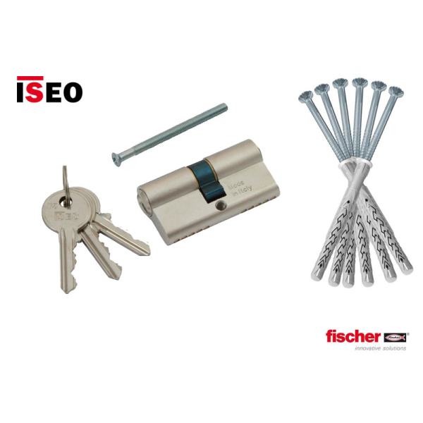 Standard-Paket (Befestigungssatz für 1-flügl. Türen und Profilzylinder 30|30)