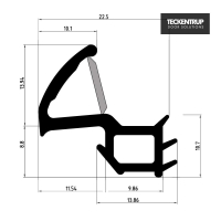 Zargendichtung Typ 2 für T30 und Mehrzwecktür FSA42, Länge 4000 mm