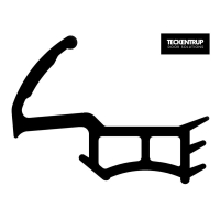 Zargendichtung Typ 3 für T30/ MZD HT8 waagerecht, Länge 1130 mm
