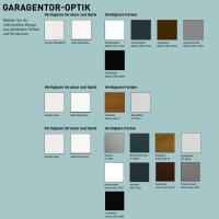 CarTeck Garagen Sectionaltor 5000x2125 mm Holzdekor Golden Oak Glatt Mittelsicke
