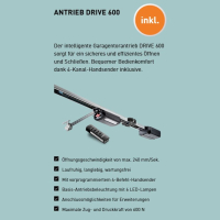 CarTeck Garagen Sectionaltor 3000x2250 mm Verkehrsweiß (RAL 9016) Glatt ohne Sicke