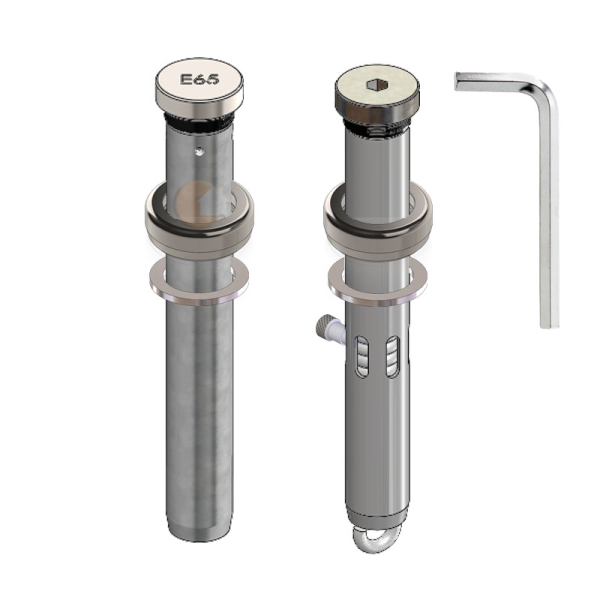 Set: Federbandbolzen Ø 19 mm - Premio-Serio Edelstahl