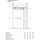 flächenbündige Tür Durat Weißlack Dekor 709x2097 mm links Wandstärke 100 - 145 mm