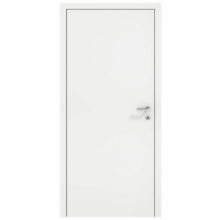 flächenbündige Tür Durat Weißlack Dekor 834x2097 mm links Wandstärke 100 - 145 mm